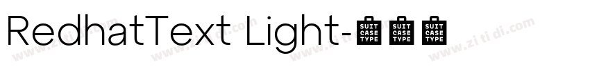 RedhatText Light字体转换